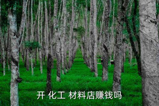 開 化工 材料店賺錢嗎