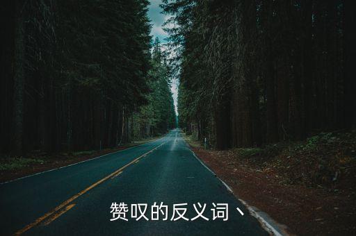 贊嘆的反義詞丶