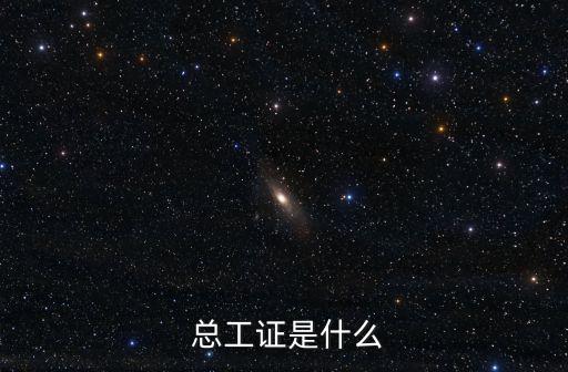  總工證是什么