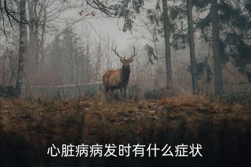 心臟病病發(fā)時有什么癥狀