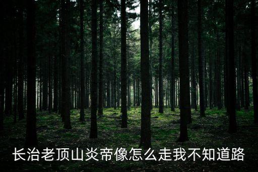 長治老頂山炎帝像怎么走我不知道路