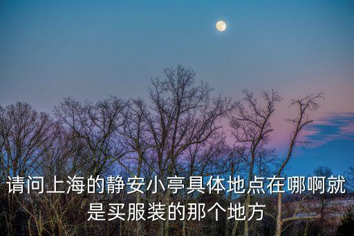 請問上海的靜安小亭具體地點(diǎn)在哪啊就是買服裝的那個(gè)地方