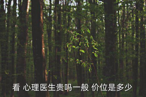 看 心理醫生貴嗎一般 價位是多少