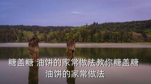 糖油餅,第二集:紅糖油條制作過程（一）