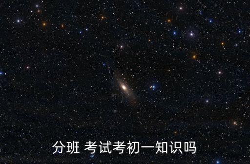 分班 考試考初一知識嗎