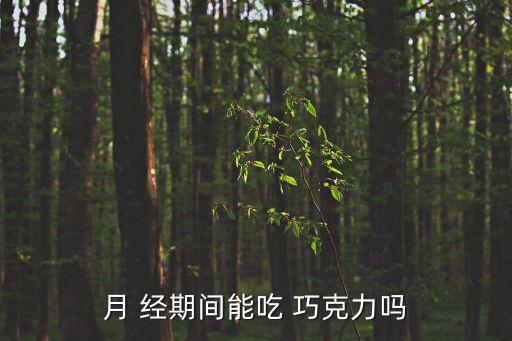 月 經(jīng)期間能吃 巧克力嗎