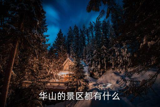 華山的景區都有什么