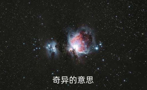奇異的意思