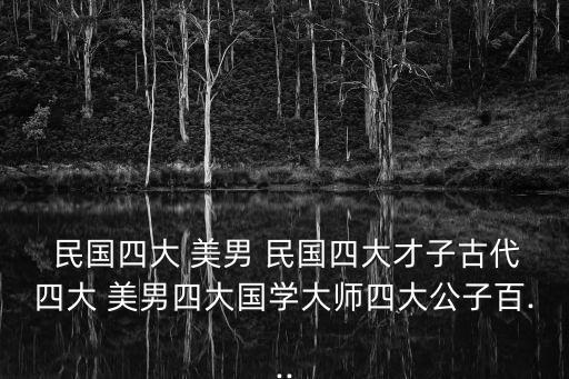民國美男,民國四胞胎之爭的始末