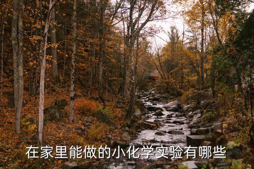 家庭實驗，給個可以在家里做的小實驗
