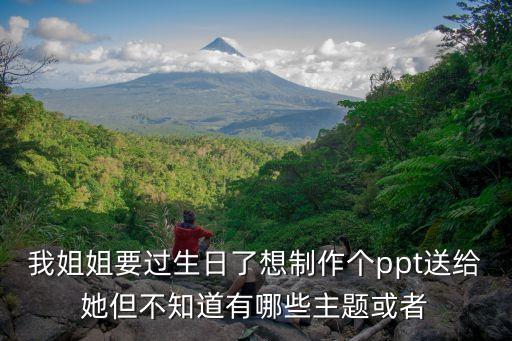 我姐姐要過生日了想制作個ppt送給她但不知道有哪些主題或者