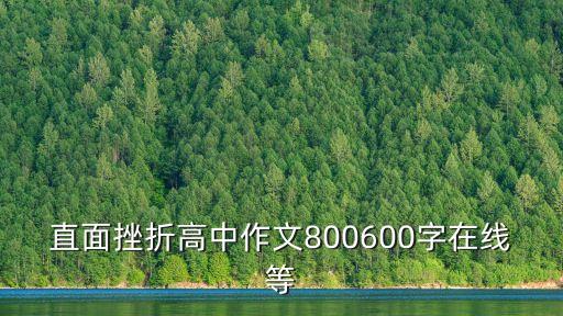 直面挫折高中作文800600字在線等