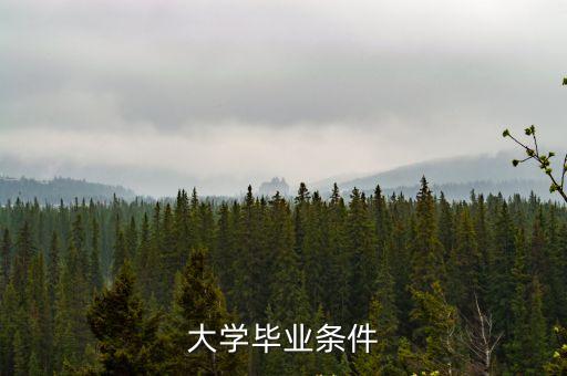 大學(xué)畢業(yè)條件