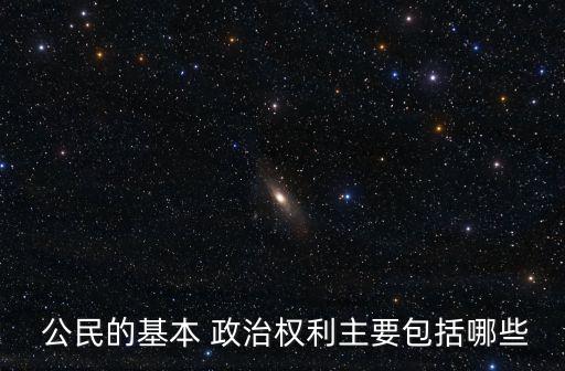 公民的政治權利,選舉和被選舉權屬于政治參與權