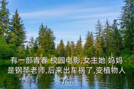有一部青春 校園電影,女主她 媽媽是鋼琴老師,后來出車禍了,變植物人了...