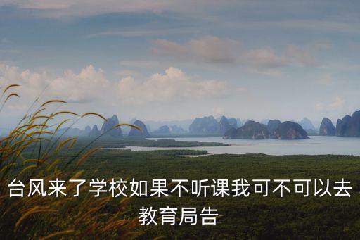 臺風來了，臺風來了學校如果不聽課我可不可以去教育局告