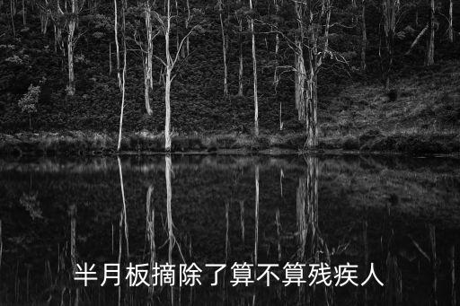 半月板摘除了算不算殘疾人