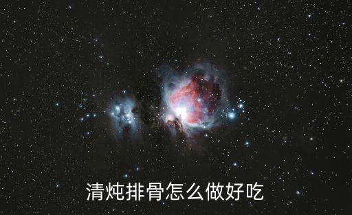 清燉排骨怎么做好吃