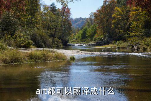 art都可以翻譯成什么