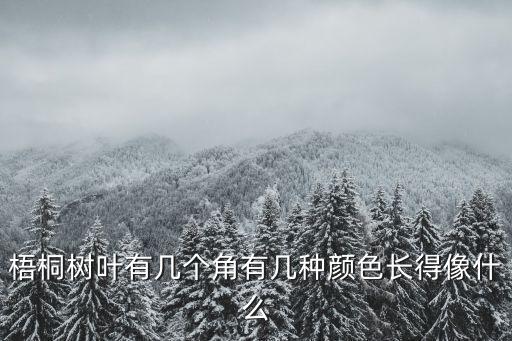 梧桐葉，梧桐樹葉有幾個角有幾種顏色長得像什么