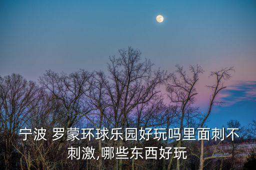 寧波羅蒙,寧波羅蒙環球樂園推出世界上最安全和刺激游樂設備