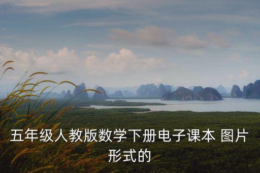 五年級人教版數學下冊電子課本 圖片形式的