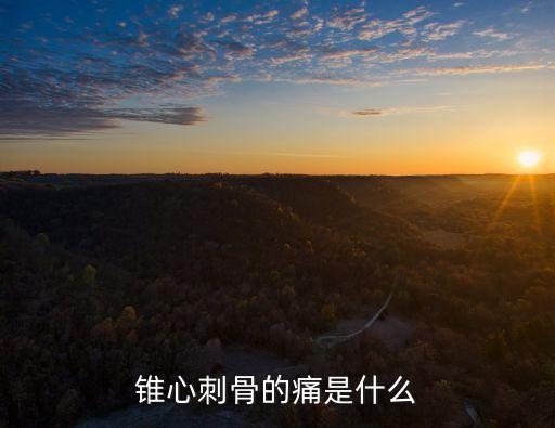 錐心刺骨的痛是什么