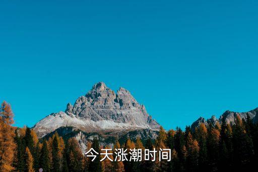 潮水時間,潮水一般在某個點漲跌