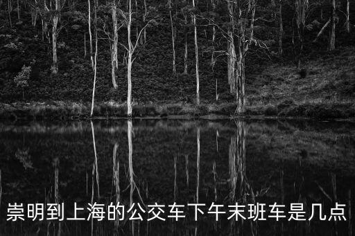 崇明花博會回上海市區班車時間，崇明去上海時間表