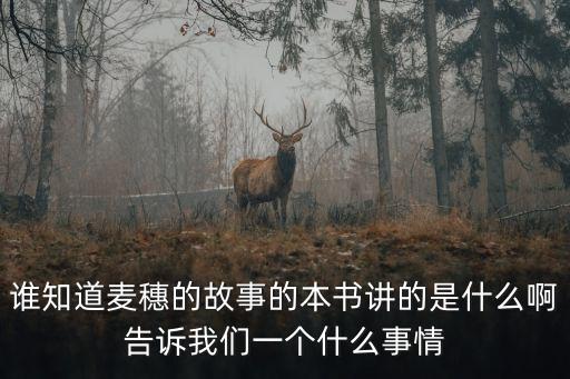 誰知道麥穗的故事的本書講的是什么啊告訴我們一個什么事情