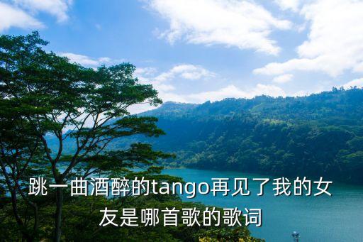 酒醉的恰恰，跳一曲酒醉的tango再見了我的女友是哪首歌的歌詞