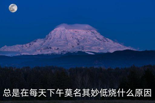 總是在每天下午莫名其妙低燒什么原因
