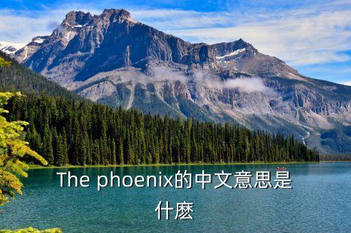 The phoenix的中文意思是什麼