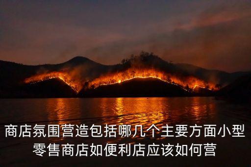 商店氛圍營造包括哪幾個主要方面小型零售商店如便利店應該如何營