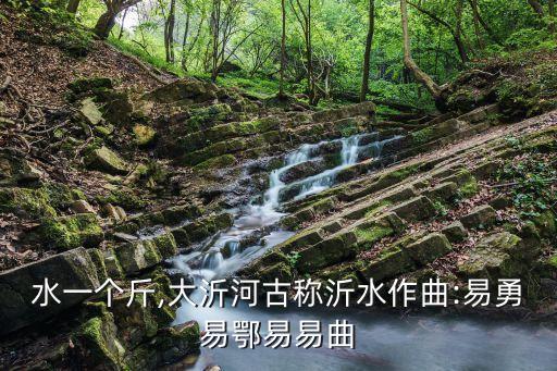 三點水一個斤,大沂河古稱沂水作曲:易勇易鄂易易曲