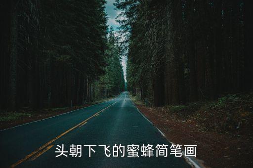 頭朝下飛的蜜蜂簡筆畫