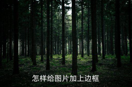 怎樣給圖片加上邊框