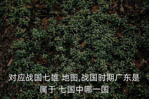 對應戰國七雄 地圖,戰國時期廣東是屬于 七國中哪一國