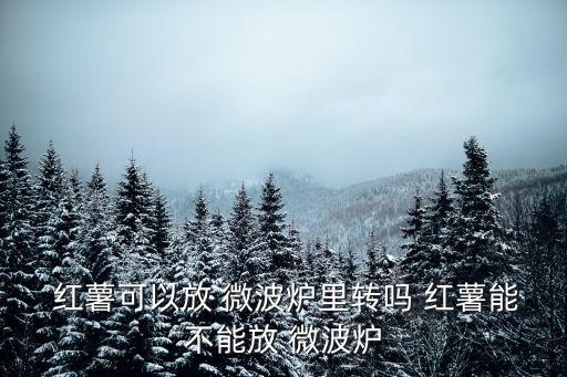  紅薯可以放 微波爐里轉嗎 紅薯能不能放 微波爐
