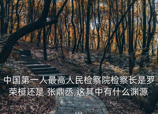 中國第一人最高人民檢察院檢察長是羅榮桓還是 張鼎丞,這其中有什么淵源...