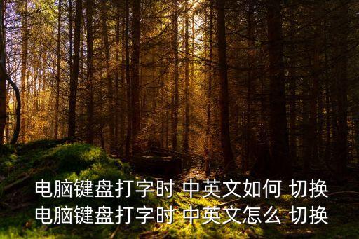  電腦鍵盤打字時 中英文如何 切換 電腦鍵盤打字時 中英文怎么 切換