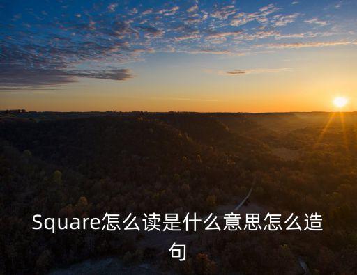 Square怎么讀是什么意思怎么造句