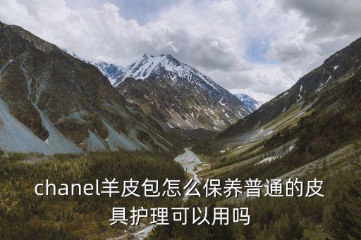 chanel羊皮包怎么保養(yǎng)普通的皮具護理可以用嗎