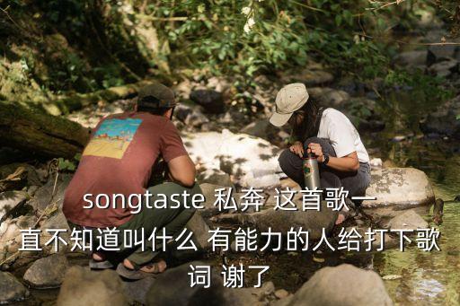 songtaste 私奔 這首歌一直不知道叫什么 有能力的人給打下歌詞 謝了