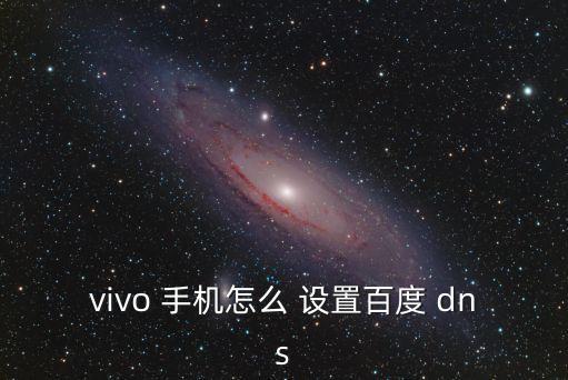 vivo 手機怎么 設置百度 dns