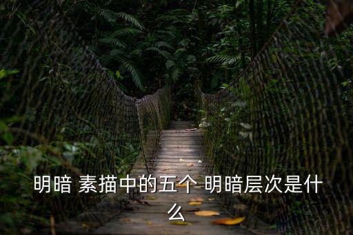  明暗 素描中的五個(gè) 明暗層次是什么