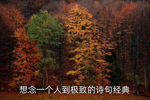 思念人的詩句，想念一個人到極致的詩句經典