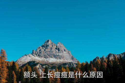  額頭 上長痘痘是什么原因