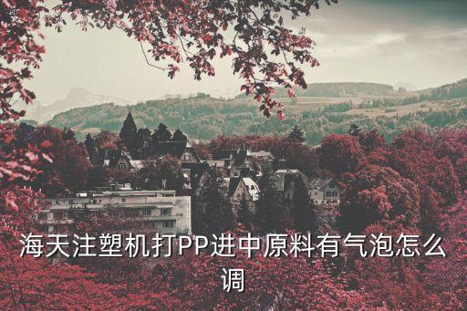 打pp，海天注塑機(jī)打PP進(jìn)中原料有氣泡怎么調(diào)
