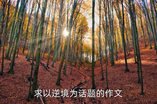 求以逆境為話題的作文